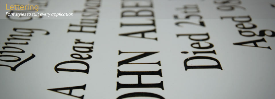 On Reflection Laser Cut Sandblasting Stencils - Lettering